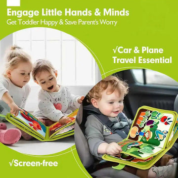 Baby Early Education Schoolbag Safe Felt Interactive Busy Board Alphabet Educational Toy for Children Felt Alphabet Learning Boa