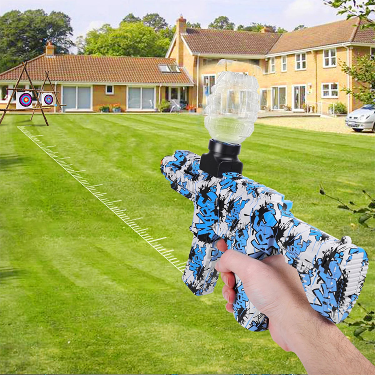 Electric Ball Blaster 2PCS Balls Gun Cool Toy Gun for Outdoor Activities Shooting Game Holiday Gifts Christmas HalloweenGift