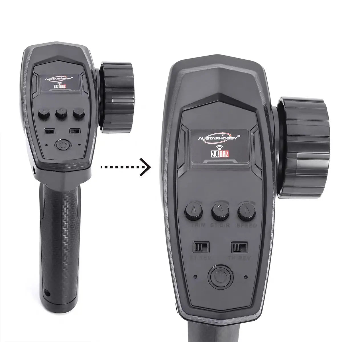 RC Radio System 3CH RC Transmitter 2.4G Remote Controller for 1/10 1/12 1/14 1/16 1/18 1/24 RC Car Crawler Boat
