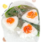 Egg Yolk Squishy Toy - Food-Safe Silicone Stress Ball, Kawaii Rice Ball Popping Fidget Sensory Toy for Anxiety & Focus
