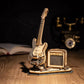 Rolife Electric Guitar 3D Wooden Puzzle for Kids Adults Assembly Creative Toys Building Block Set for Christmas Gifts