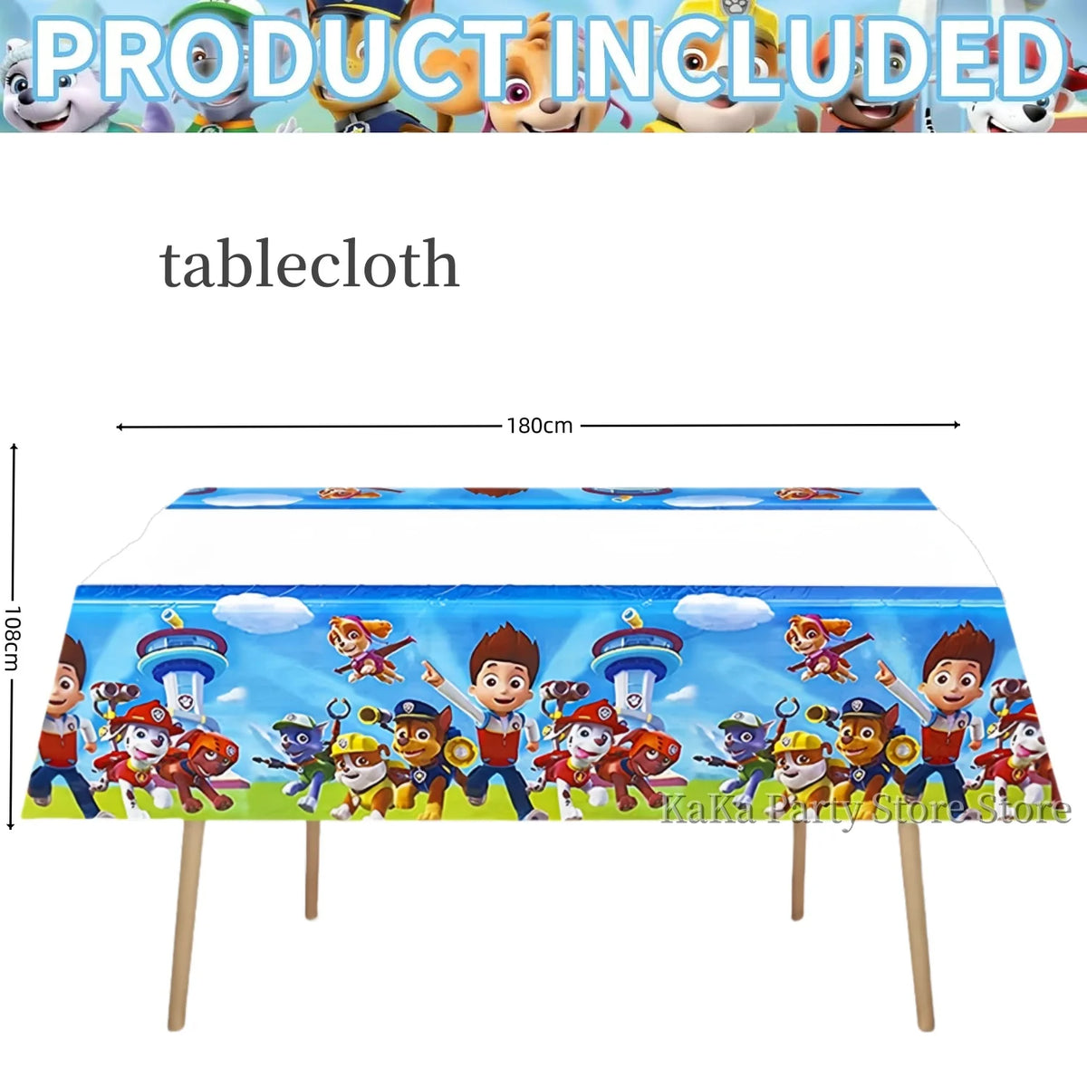 PAW Patrol Birthday Party Decoration Tableware Tablecloth Plates Cup napkin gift bag Balloons PAW Patrol Party Favors Supplies