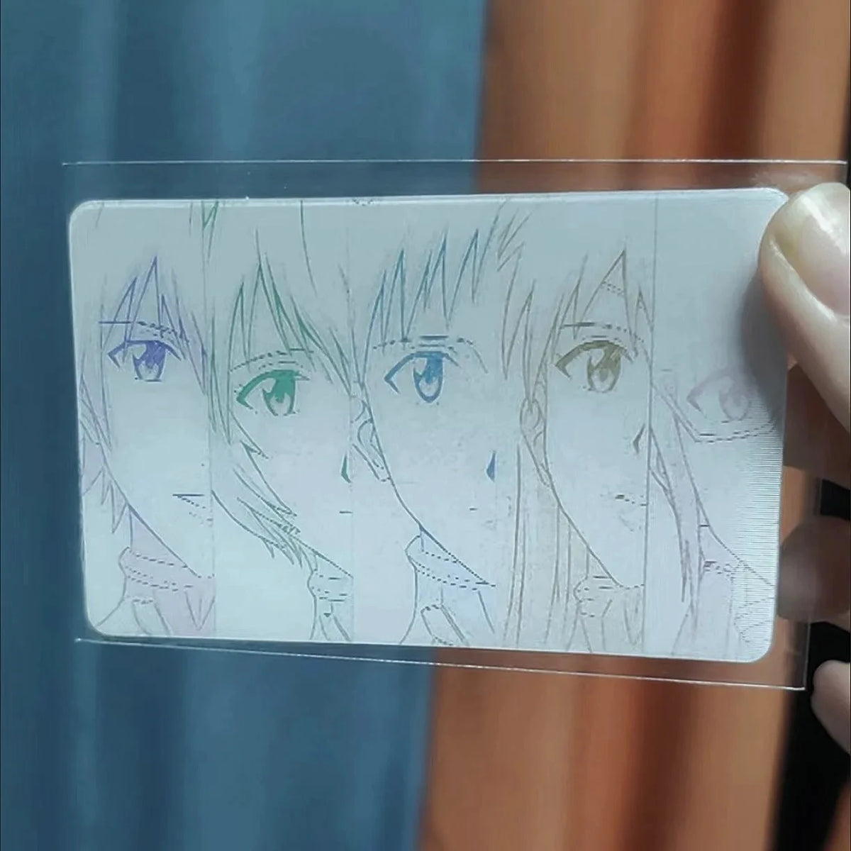 NEON GENESIS EVANGELION Lenticular Card Anime Cartoon 3D Changing Card Funny Toys Bag Accessories Decoration Perfect Gifts
