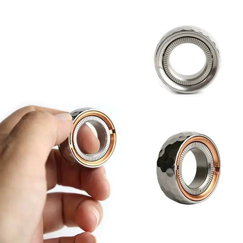 Mechanical Fidget Ratchet Ring EDC Fidget Toys Stainless Steel Fidget Ring Stress Reliever ADHD Anxiety Stress Toys Adult Gift