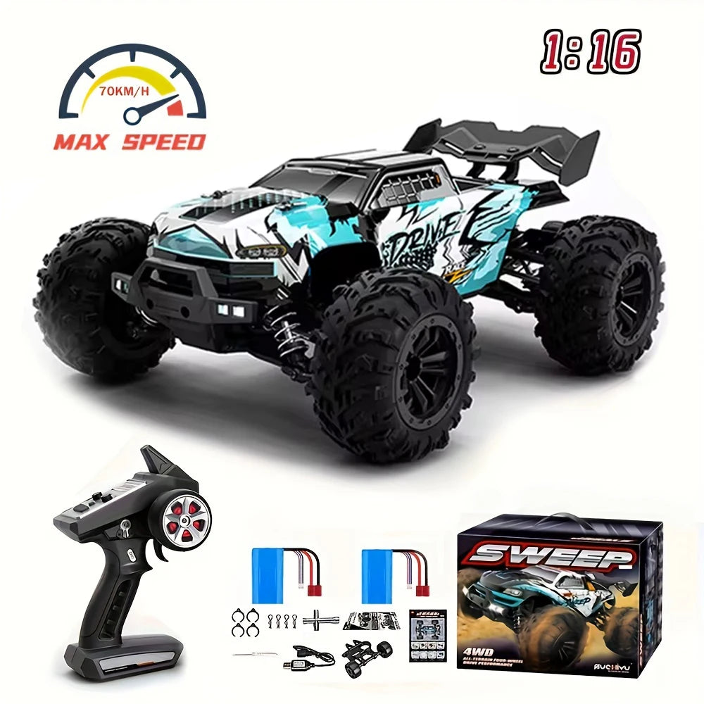 SCY 16101PRO 16102PRO RC Car Brushless 70 KM/h 4x4 Remote Control Go-Kart 2.4G Electric High-Speed Off-Road Drift Racing Toy Gift