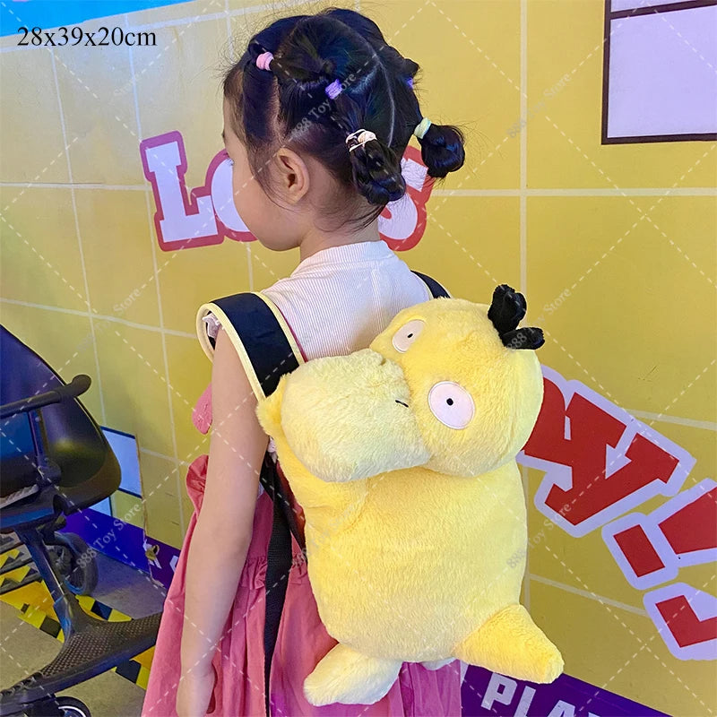 New Arrival Pokemon Plush Backpack Anime Gengar Charizard Piplup Eevee Mimikyu Soft Stuffed Schoolbag Shoulder Bag Toy for Kids