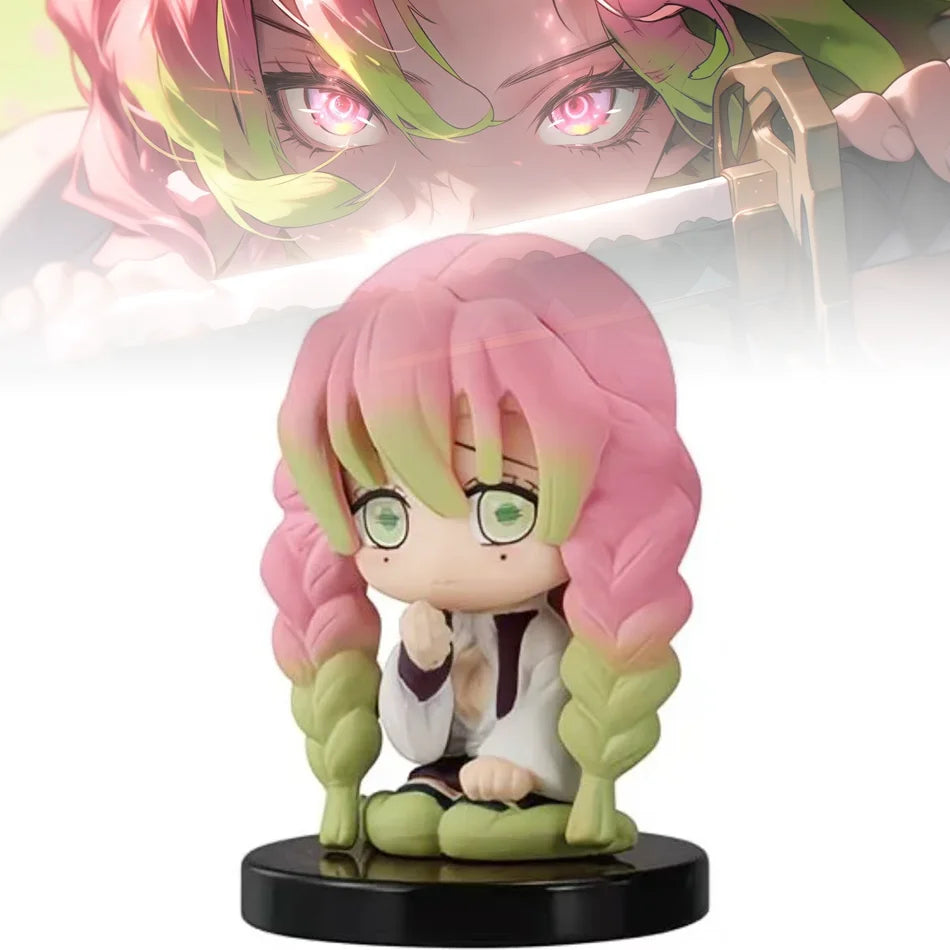 5Pcs/Set Anime Demon Slayer  Model Desktop Decoration Toy For Surprise Gift ﻿