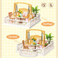 Rolife Super Creator Dollhouse Series Accessroies Sunny Break Terrace 3D Puzzle Roof Accessory for DW Series DIY Miniature House Building Model Kit
