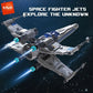 KAVOWORLD 1271pcs X-Wing Space Fighter Building Blocks Set with LED Light Up Mechanical Linkage Transformable Starship Bricks Retractable Landing Gear Display Model Construction Toy Space Vehicle with Pilot Bricks Gift for Ad