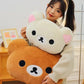 40/60cm Hot Kawaii Rilakkuma Plush Warm Hand Pillow Cartoon Bear Peluche Stuffed Toys Soft Cushion Girls Birthday Gifts