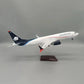 47CM 1:85 Scale B737 Model AEROMEXICO Mexico Airline With Base Landing Gears Aircraft Resin Plane Model For Collection Gift