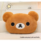 Cute Rilakkuma Big Head Plush Pillow Large Size Soft Stuffed Toy Cushion Bedroom Sofa Decor Unisex Birthday Gift For Adult