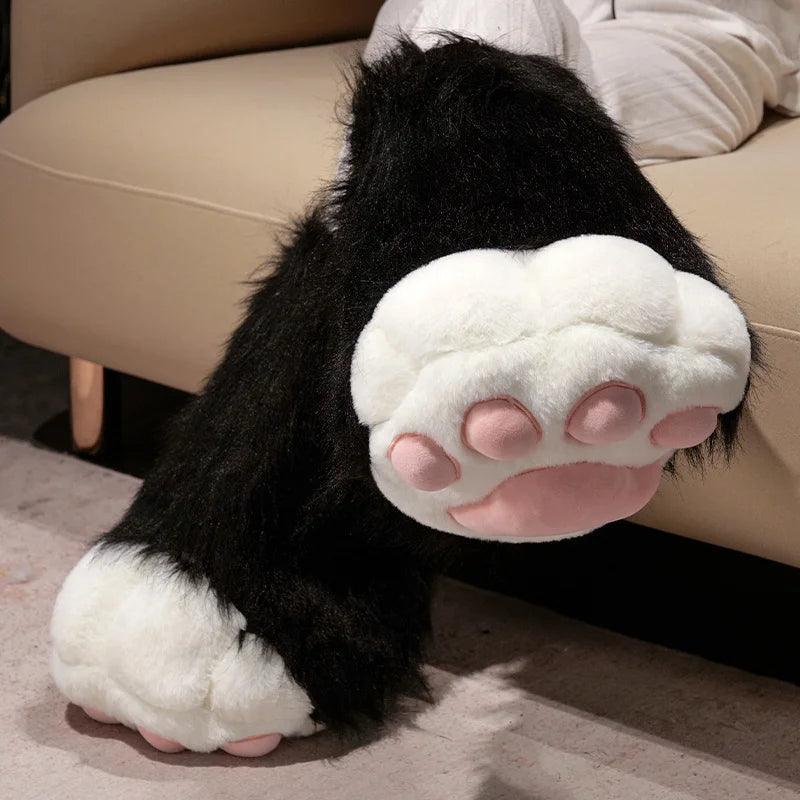 Kawaii Plush Furry Cat Claw Gloves Bird wings Faux Fur Fox Paws Mittens for Halloween Cosplay Costume Accessories Gloves