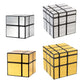 SENGSO Mirror Magic Cube 2x2 3x3 Golden Silver Magic Cubo Profession Puzzle High Quality Children's Toys