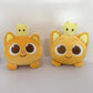 Cute Pinkfox Hogi Ninimo Plush Toy Kawaii Soft Stuffed Orange Cat Doll Animation Peripheral Plushie Throw Pillow Birthday Gifts