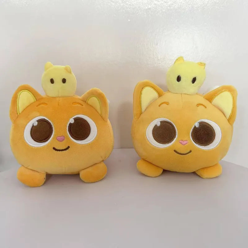 Cute Pinkfox Hogi Ninimo Plush Toy Kawaii Soft Stuffed Orange Cat Doll Animation Peripheral Plushie Throw Pillow Birthday Gifts