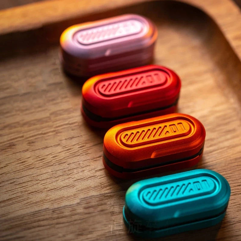 Green Pod Fidget Slider Metal Fidget Toys ADHD Tool Anti-anxiety Office Desk Toys Adult Stress Relief Toys Kids Gifts