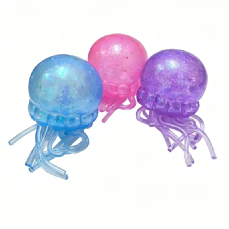 Jellyfish Maltose Squishy Toy Soft Squeeze Cute Jelly Fish Anti Stress Relief Relax Fidget Ball Fun Toy for Friends Gifts