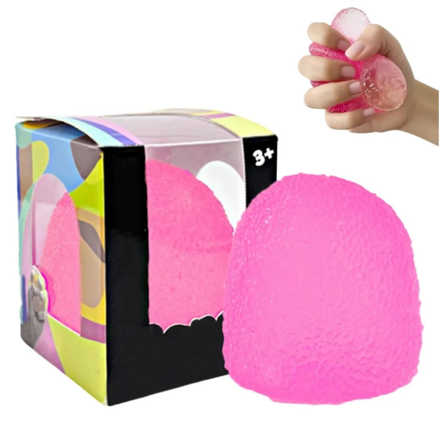 Stress Balls Fidget Toys, Slow Rising Squishies Gumdrop Stress Toys, Stress Relief and Anxiety, Textured Squeeze Toys Gift for Kids Adults Party Classroom Prize Easter Basket Stuffers, Christmas Gift
