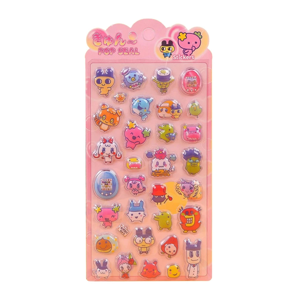 2026 New 3D Relief Stickers, Cute Cartoon Plush Stickers, Diary Scrapbooks, Handmade DIY Creative Gift Decorations