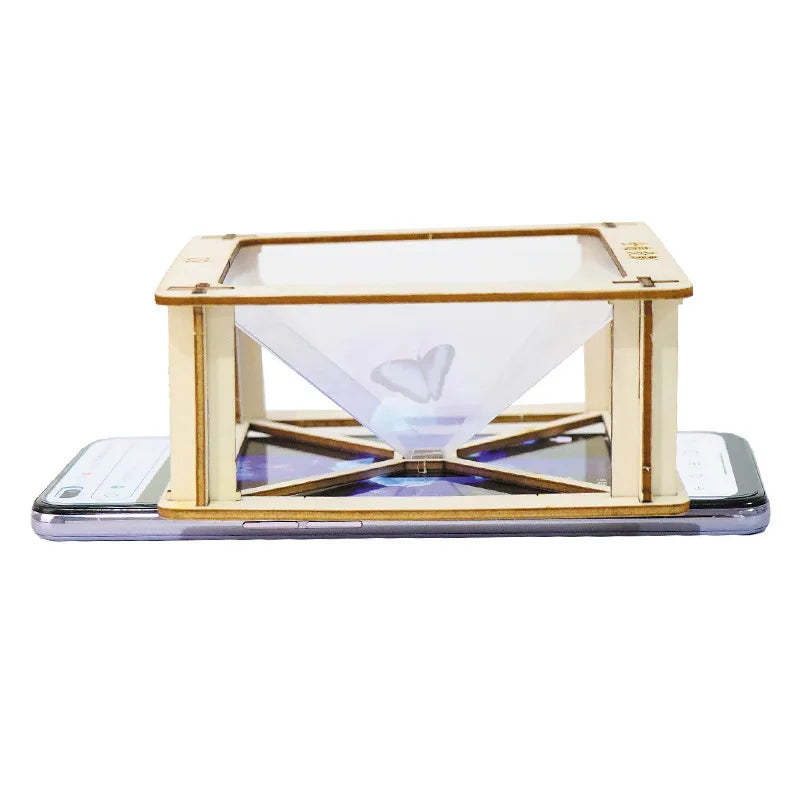 3D Holographic Projection DIY Model Kit - Science & Education Building Toy for Children Kids Gift Toy