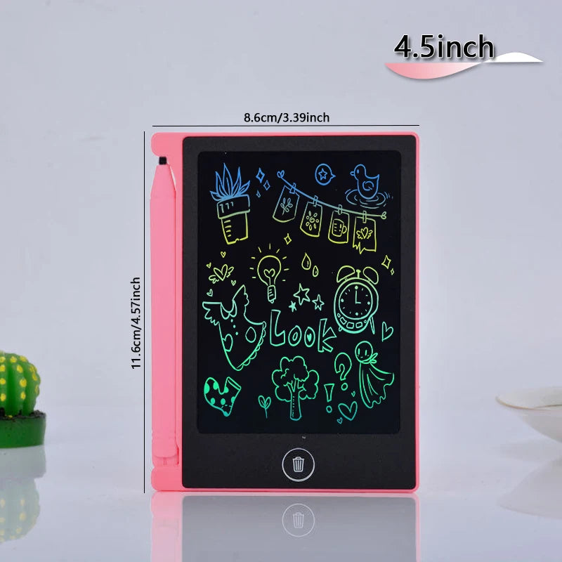 4.5 Inch LCD Writing Tablet Portable Digital Notepad Lightweight Pocket Design Ideal for Creative Sketching Drafting Office Gift