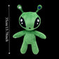 Anime Monsters Big Eyes Alien Plush Toy Full Soft Tentacle Horn Green Alien Plush Kawaii Style Big-eyed alien doll Room Decor