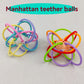 Manhattan Square Golfer Grips Teether Grinding Ball Educational Toy Ball