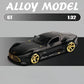 1:32 GT Car Diecast Metal Alloy Model Car Sound and Light Hobbies High Simulation Collections Ornaments Boyfriend