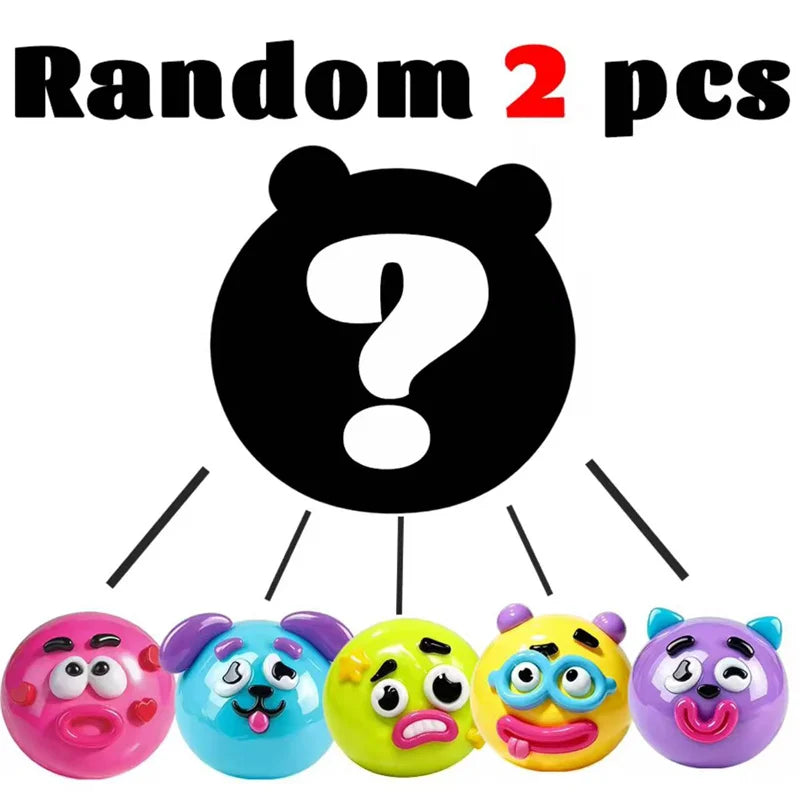 New Smushers Squishy Pinch Pressure Ball DIY Emoticons Dog Face Slow Rebound Squeeze Squishy Soft Decompression Adult Fun Gifts