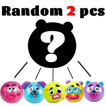 New Smushers Squishy Pinch Pressure Ball DIY Emoticons Dog Face Slow Rebound Squeeze Squishy Soft Decompression Adult Fun Gifts
