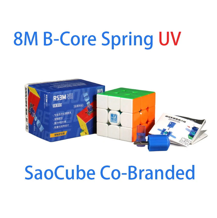 MoYu RS3M V5 3X3 Magnetic Magic Speed Cube Professional Fidget Toys RS3 M 2023 V5 Cubo Magico Puzzle