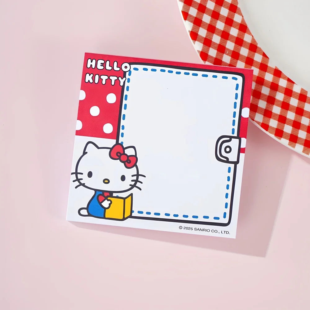 Genuine Sanrio Anime Hello Kitty Cartoon Memo Pad KT Cat Memo Pad Handbook Notepad Women Birthday Gifts