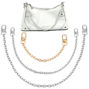 20/40/80/120cm Metal Aluminum Bag Chains Women Detachable Shoulder Strap Chain for Pets Chain Bag Replace Parts Accessories
