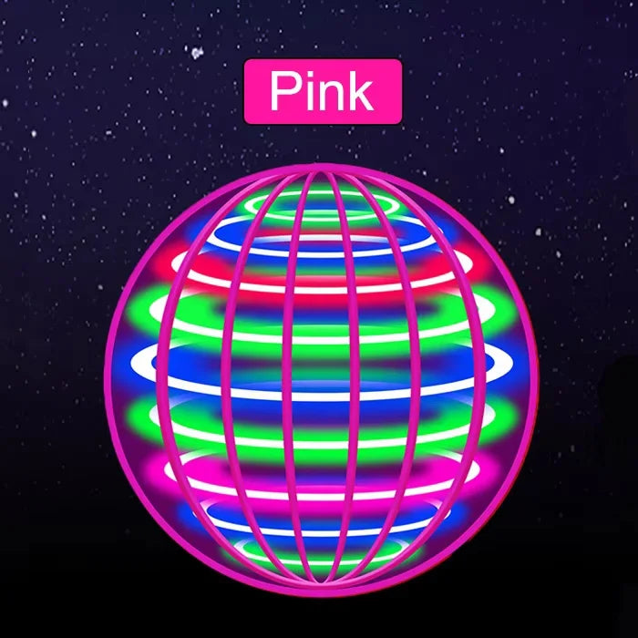 2FFlying Ball, Automatic Spinning Ball LED Dazzling Lights, Floating Magic, Fan UFO Flying Machine, Toy Gift, Game, Sports Ball