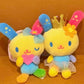 NEW 10CM usahana Crown Heart Plush Toy Pendant cute Sanrio Blink usa ha na Tricolor Bunny Fuzzy Animal Rabbit Girly Plush Doll