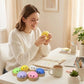 Simulation Dumpling Squishy Squeeze Fidget Toy Soft SlowRebound Stress Relief Ball with Bamboo Steamer Box Anti-Stress Toy ﻿