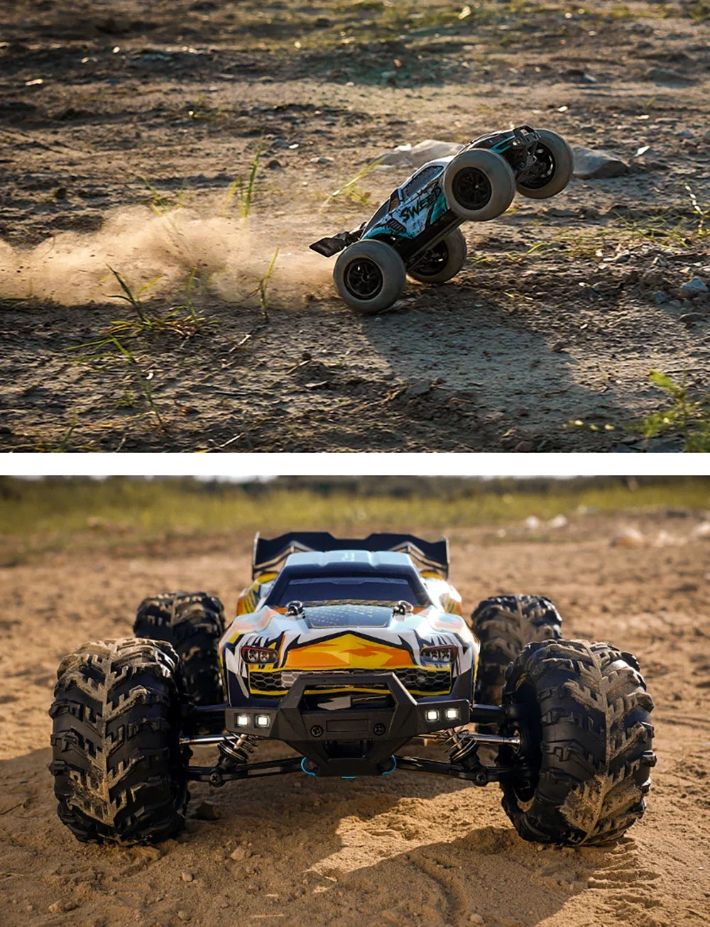 High Speed RC Car 4WD Off Road Vehicle 70KM/H Brushless Motor Professional Drift Truck for Kids Remote Control Car Toys
