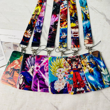 Anime Card Cases Card Lanyard Key Hang Rope Lariat Cosplay Badge ID Cards Holders Neck Straps Keychains Fashion Accessories Gift