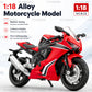 1:18 Scale Mini R1 GSX1000R CBR1000RR, Motorcycle Toy Model Cast Alloy, Vehicle Series, Shock Absorption Design, Children's Gift