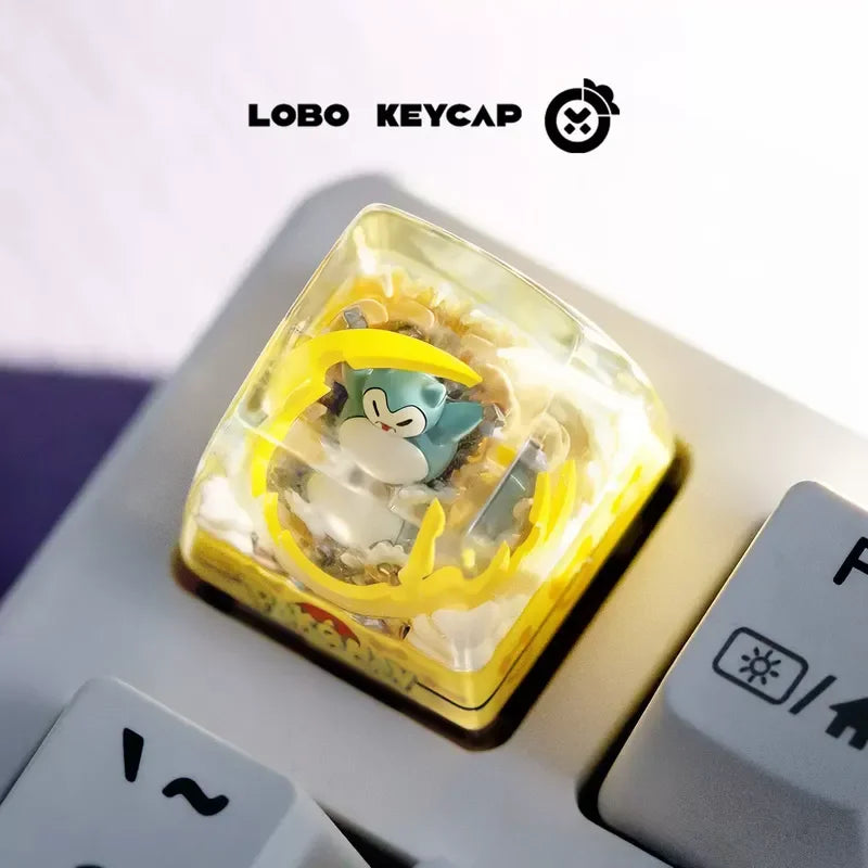 Pokemon Transparent Esc Keycap Keyboard Accessories Anime Cute Resin Shrink Drip Glue handmade Keycaps Anime Fans Gift