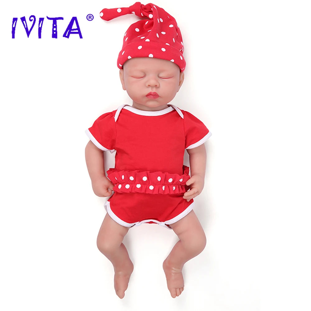 IVITA Authentic 100% Silicone Painted Reborn Baby Dolls Shipped from USA Warehouse Realistic Baby Dolls for Kids Christmas Toys