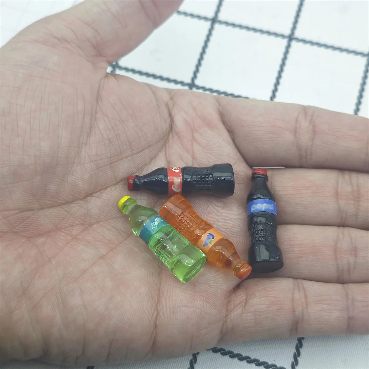 Dollhouse Miniature Sparkling water Drink Bottles Pretend Play Kitchen Game Party Toys