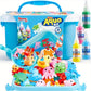 JOYFY Aqua Elf Water Gel Kit Magic Fairy Water Toy Kit with 10 Magic Gels 12 Sea Creature Molds for Presents Birthday Gifts