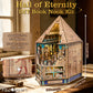 Book Nook Kit  3D Wooden Puzzle Egyptian Pharaoh MummyDIY Miniature Dollhouse Pyramid Model Building Home Decoration Gifts