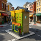 1220PCS City Street View Burgers Shop Building Block Sets MOC Movie Scene Small Particle Bricks Model Assembly Educational Toys Christmas Birthday Gifts