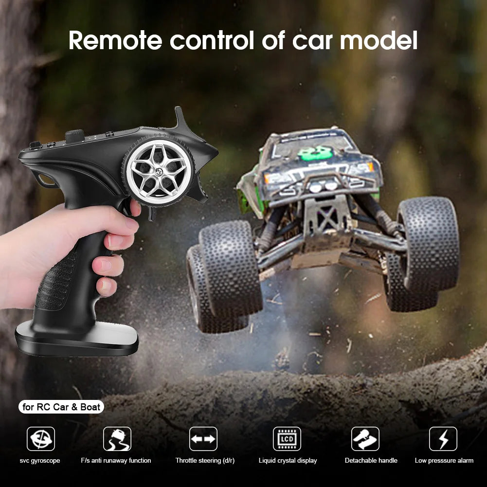 TX4 2.4GHz 4CH Radio System Transmitter Controller Remote Control W/ Receiver For RC Car Boat