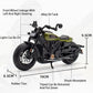 1:12 Sportster Model Toy Motorcycles Alloy Diecast Nijia ZX-6R Motorbikes Sound Light Shock Absorption Rubber Tires Kids Gift