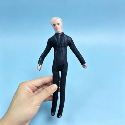 28cm Draco Malfoy Plushie with Skeleton Body Soft Stuffed Animal Toy for Fans Cute Kawaii Room Decoration Gift