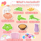 DIY Rose and Butterfly Flowers vase Fabric Flower Bouquet Craft Kit Handmade Girls Toy Birthday Gift Playset decoration